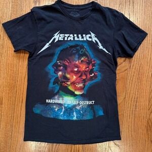 Y2K Metallica Hardwired to Self-Destruct 2017 tour band tee Size Small